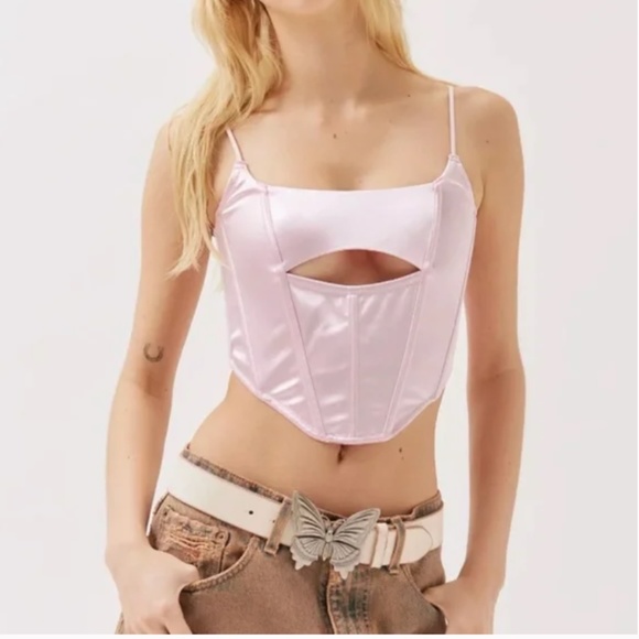 Out From Under Spitfire Sweettalk Cutout Chic Glam Girly Sexy Trendy Corset Top - Picture 1 of 4